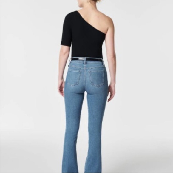 SPANX Black Rib One Shoulder Top NWT Size XL - Picture 3 of 8